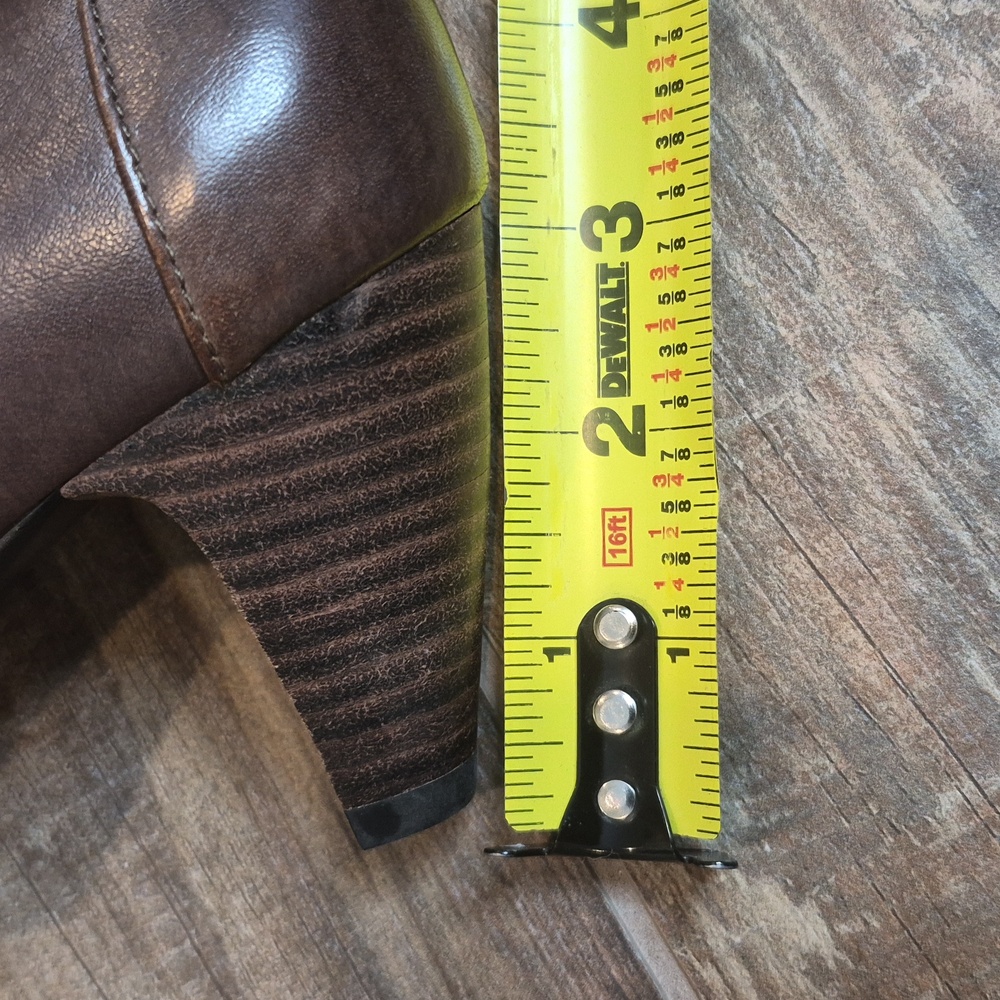 Spring Step Mirth Bohemian Leather Pumps in Two-Tone Brown, Size 37, Size 7 - Picture 14 of 16